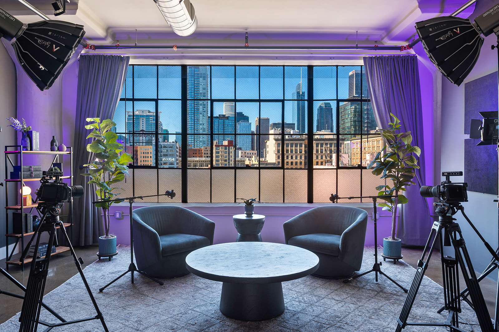 Garment District Podcast Studio in LA | Aura House Club
